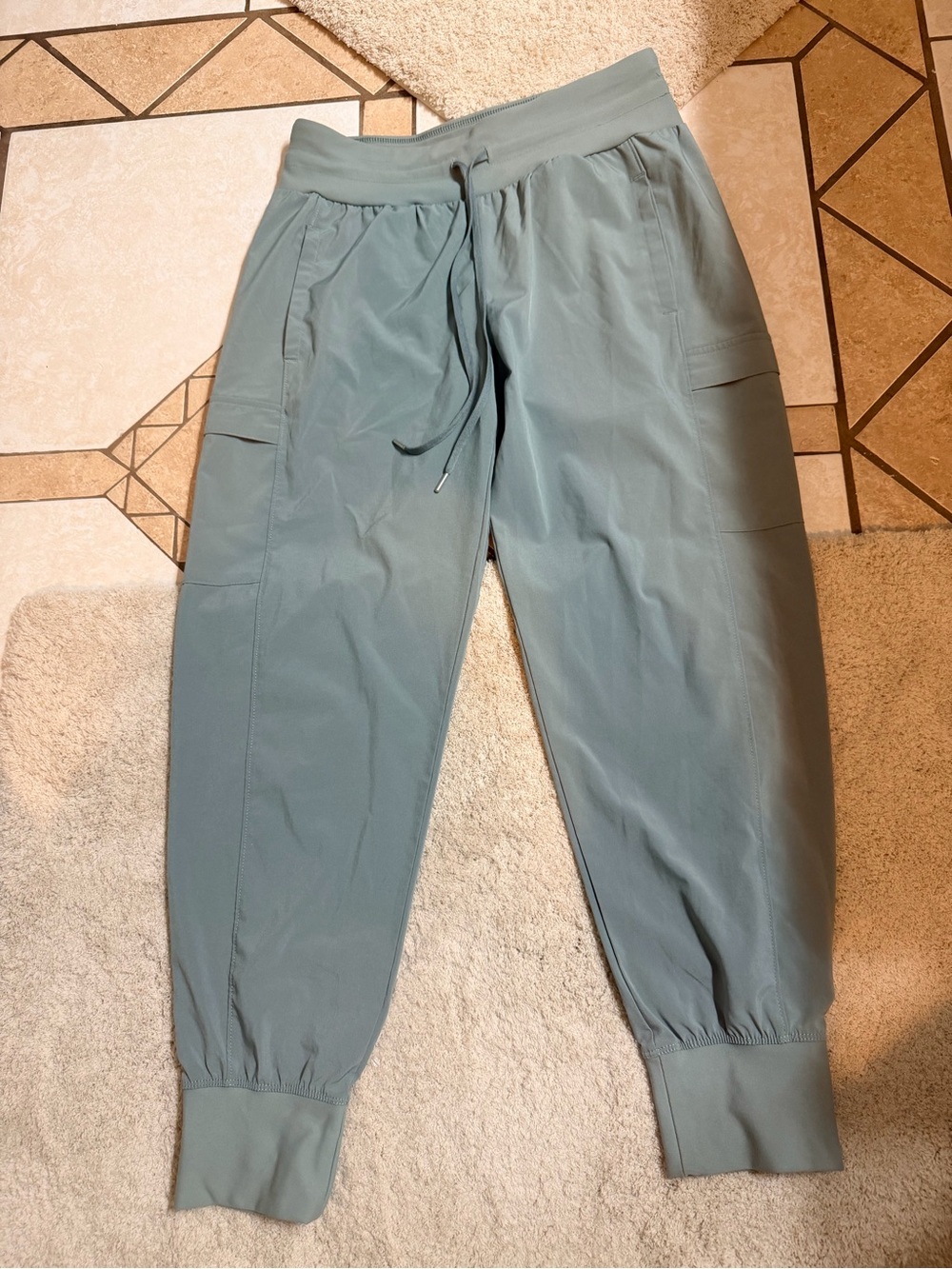 90 Degree by Reflex Sage Green Cargo Jogger Pants Utility Small